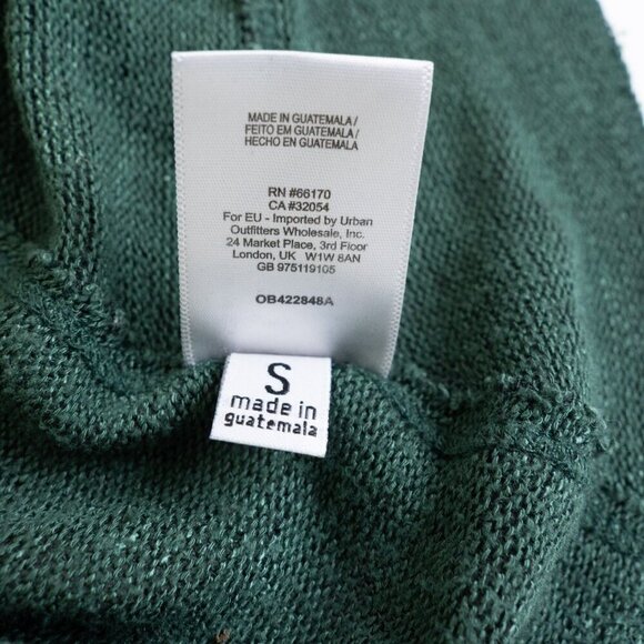 Free People Shadows Hacci Twist Back Top Green Small - Picture 11 of 11